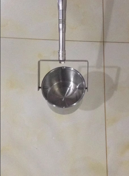 Stainless steel telescopic rod pole swivel dipper water swing sampler rod well